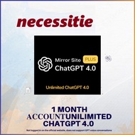 ChatGPT Plus 4.0 MIRROR SITE |1 MONTH ACCOUNT| UNILIMITED CHATGPT 4.0 ACCESS