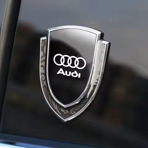3D Badge Sticker Car Fender logo Rear Trunk Sticker for Audi sport RS A1 A3 A4 B7 B8 A5 A6 A7 A8 Q3 