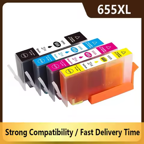 655XL Ink Cartridge For HP655 HP 655 XL Compatible Deskjet 4615 3520 3525 4620 4625 5525 6520 6525 P