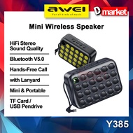 Awei Y385 Wireless Speaker HiFi Stereo Sound Bluetooth Speaker Outdoor Portable Mini Speaker Awei Sp
