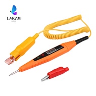 LAKAM Digital Circuit Tester, Orange 2.5-32V Automotive Circuit Tester,  LCD Digital Display Circuit