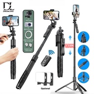 Dl L16 Tripod Bluetooth Selfie Stick Remote Tripod HP DSLR Camera Stick 1800MM with 1/4 Adapter