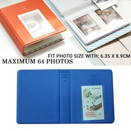 🔥NEW Ready Stock🔥 Mini Photo Album up to 64 Photos Holder Fit Photo Size With 6.35 x 8.9cm BLUE