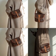 Celine 凱旋門老花馬鞍包 斜挎包