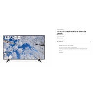 LG 43UQ7050PSA UQ70 43 inch HDR10 4k Smart TV (2023) Real 4K UHD picture, color and depth