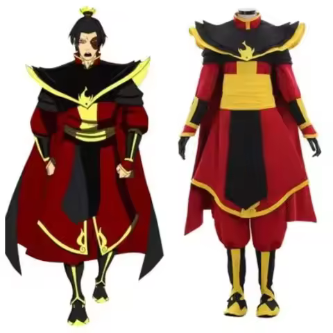 Avatar The Last Airbender Fire Nation Prince Zuko Azula Cosplay Costume Full Set Halloween Fancy Par