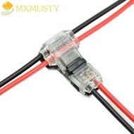 MXMUSTY Wire Wiring Connector 2 Pin 2 Way 5pcs With Lever T Shape Pluggable Conductor Terminal Block