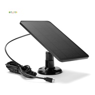 Black Solar Panel Plastic Solar Panel for Security Camera Outdoor USB Charging Solar Panel for CCTV 