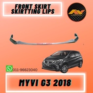 FASTLINK PERODUA MYVI 2018 FRONT BUMPER SKIRT PU MATERIAL NEW HIGH QUALITY