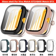 PC +Tempered Glass Case for Vivo WATCH GT 2/iQOO WATCH GT 2 Smart Watch Strap Bumper Cover Screen Pr