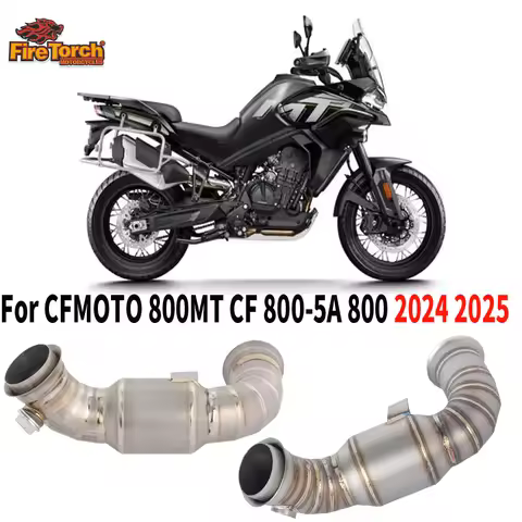 Slip On For CFMOTO 800MT CF 800-5A 800 MT 2024 2025 Motorcycle Exhaust Escape Moto System With O2 Se