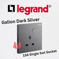 Dark Sliver - Legrand Galion Switches 13A 15A Switch Socket Multi Socket 1Gang 2Gang 3Gang 4Gang 1Wa