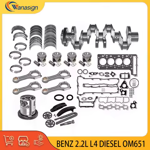 AUTO ENGINE PARTS CRANKSHAFT & ENGINE REBUILD KIT for MERCEDES-BENZ GLC X253 2.1L 2.2L L4 2.2 L T DI