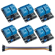 6Pack 2 Channel DC 5V Relay Module with Optocoupler Relay Board for Arduino Raspberry Pi MEGA2560