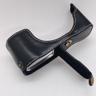 PU Leather Camera Half Cover for Panasonic Lumix DMC-GX85 DMC-GX80 GX85 GX80 Hand Strap Bag Bottom O