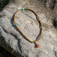 綠松石星月菩提南紅蜜蠟雙圈手串