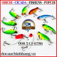 Mồi giả cá sắt đủ loại ORICHI FISHENS CICADA POPCHI MỒI GIẢ CÂU LURE LÓC CHẼM - Cam kết bảo hành đổi