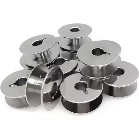 10-100 PCS Sewing Machine Metal "L" Bobbins (55623S) For Singer Brother Janome Bernina Sewing Machin