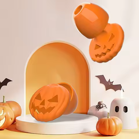 Pumpkin Shape Noise Cancelling Earplugs Soft Silicone Sleep Aid Earplug Waterproof Swimming Ear Plug