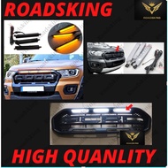 Ford Ranger T7 T8 2015-2021 raptor grill led drl daylight lampu led 3pcs HIGH POWER 4X4