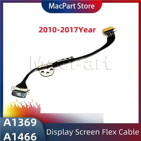 Suitable for 13" A1369 A1466 LCD LED LVDs Display Screen Flex Cable w/ Left Hinge 2010 2011 2012 201