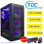 Case máy tính chơi game máy tính thiết kế đồ họamáy tính để bàn chơi game MAX PC CPU core i5 10400F 