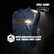 RAPID ARMOUR windproof motorcycle vest chest protector with reflective logo