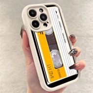 Classic Yellow Cassette Design Xiaomi 15T 14T 13T 11T Pro POCO X7 X6 M6 Pro C65 C75 C61 Silicone Cas