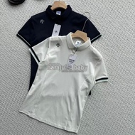 DESCENTE GOLF FIELD 女士防曬修身短袖Polo恤