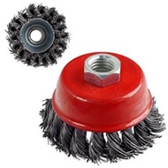 CUP BRUSH (TWIST)3"  stainless steel cup brush / CUP BRUSH WIRE WHEEL CUP BRUSH COPPER FOR ANGLE GRI