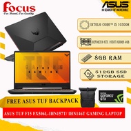 ASUS TUF F15 FX506L-IHN157T/ IHN146T GAMING LAPTOP (i5-10300H,8GB,512GB SSD,15.6" FHD,144Hz,GTX1650TI 4GB,WIN10)