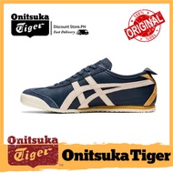 【100% Genuine】Onitsuka Tiger MEXICO 66 Yellow Blue for men and women classic casual shoes
