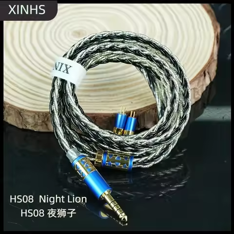 XINHS HS8 Night Lion 8-core Five Elements + Gold Foil High-Purity Silver Palladium Alloy Hybrid Earp
