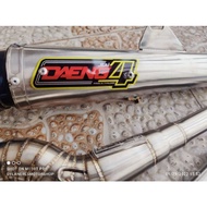 ♞DAENG SAI4 OPEN PIPE WITH SILENCER FOR SMASH 115 / WAVE 100 / XRM 110