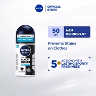 NIVEA MEN Black & White Fresh Deodorant Roll On 50ml / Antiperspirant / Ubat Ketiak