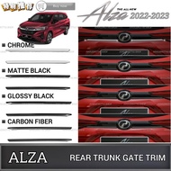 AMAZING PERODUA NEW ALZA FACELIFT 2022-2024 CAR REAR TAIL GATE TRIM GARNISH REAR TRUNK GATE TRIM GAR