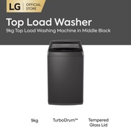 9kg Top Load Washing Machine in Middle Black