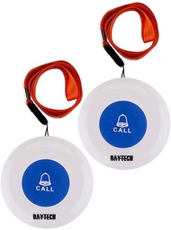 Wireless Caregiver Pager Softly Sound Alert System Nurse Call Help Buttons for Elderly Patient at Ho