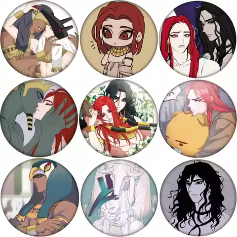 Korean BL Manhwa Nine Pillars ENNEAD Mojito Cosplay Badge Anime Brooch Pin Accessories For Clothes B