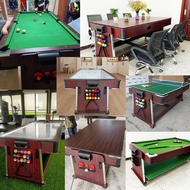 Billiard Pool USA STYLE โต๊ะพูล 4 in 1 ครบจบทั้ง พูล / โต๊ะฮอกกี้ / โต๊ะปิงปอง / โต๊ะอเนกประสงค์ #รั