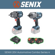 SENIX 20V Automotive Combo Series 4 (750NM + 1350NM) Impact Wrench and (2x 5.0Ah battery)