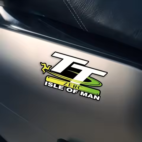 1PC Durable Waterproof Isle of Man TT Decal - For Personalizing Motorcycles & Helmets