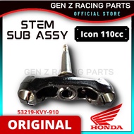 T-Fork Segi Tiga Honda Icon 110cc T Fork Stem Sub Assy Triple Tree (OE)