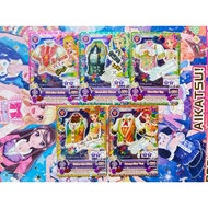 Aikatsu STAR ANIS Card Single Purple Red Yellow Orange Skirt Hair Band Ran Mizuki Otome Kaede Aoi Ic
