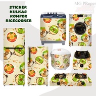 MESIN MATA Sticker Fridge Stove 1 2 Door Eye Rice Cooker Magic Com Washing Machine Decoration