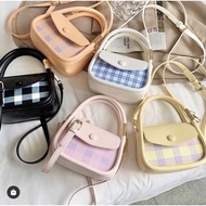 READYSTOCK January Gingham Plaid Bag loona.my