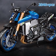 GSX-S1000 Motorcycle Building Block Set 2046pcs Assembly Mechanical Motorcycle Building Block Set