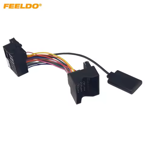Audi Car Bluetooth 5.0 Module AUX-in Audio MP3 Music Adapter with Stereo Wire Harness And Mic for A4
