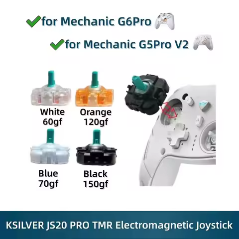 2pcs TMR for Mechanic Hall Hot Swap Joystick JS20 Multiple Tactile Options Compatible for G6pro G5pr