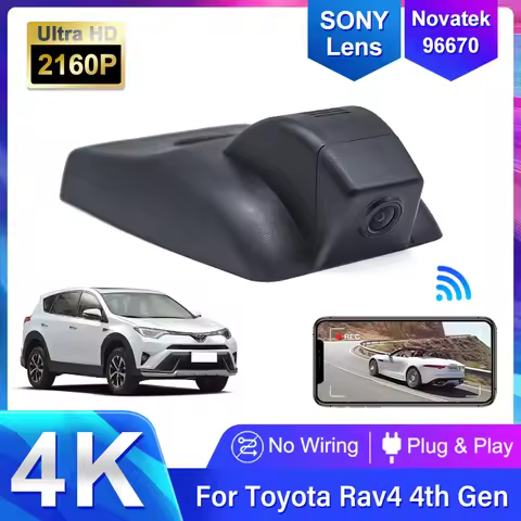 4K 2160P Plug and play Easy Installation Car DVR Video Recorder Dash Cam Camera For Toyota Rav4 4th 